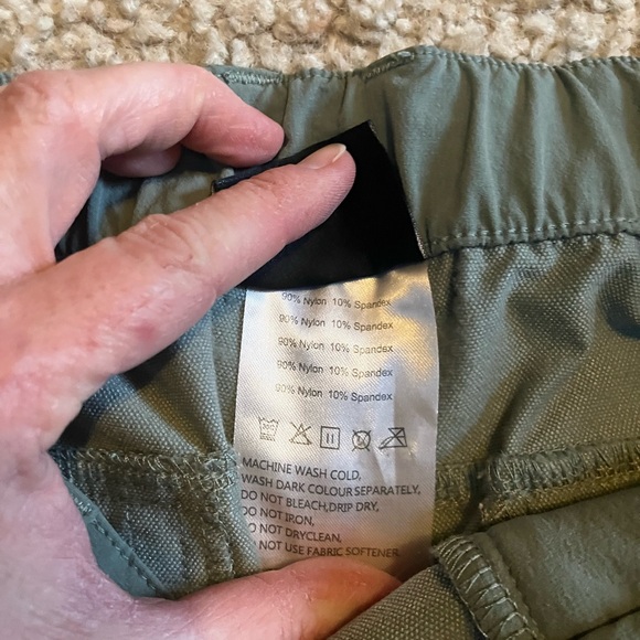 Men's Pinkbomb Green (sage) Flexible Hiking Cargo Pants Size M - Picture 4 of 11
